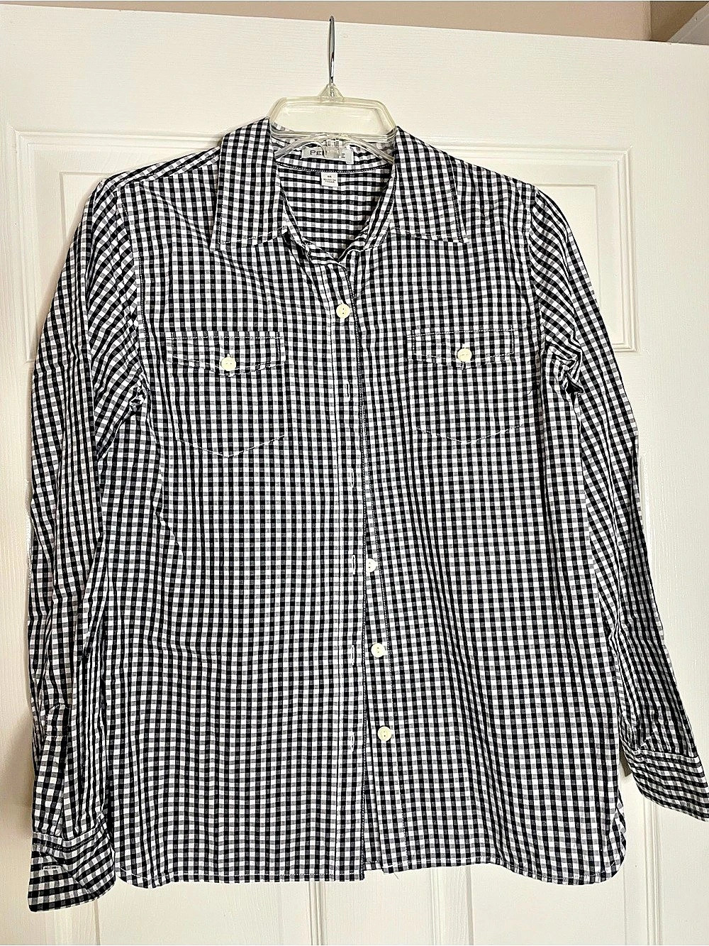 Womens PER SE Gingham Shirt